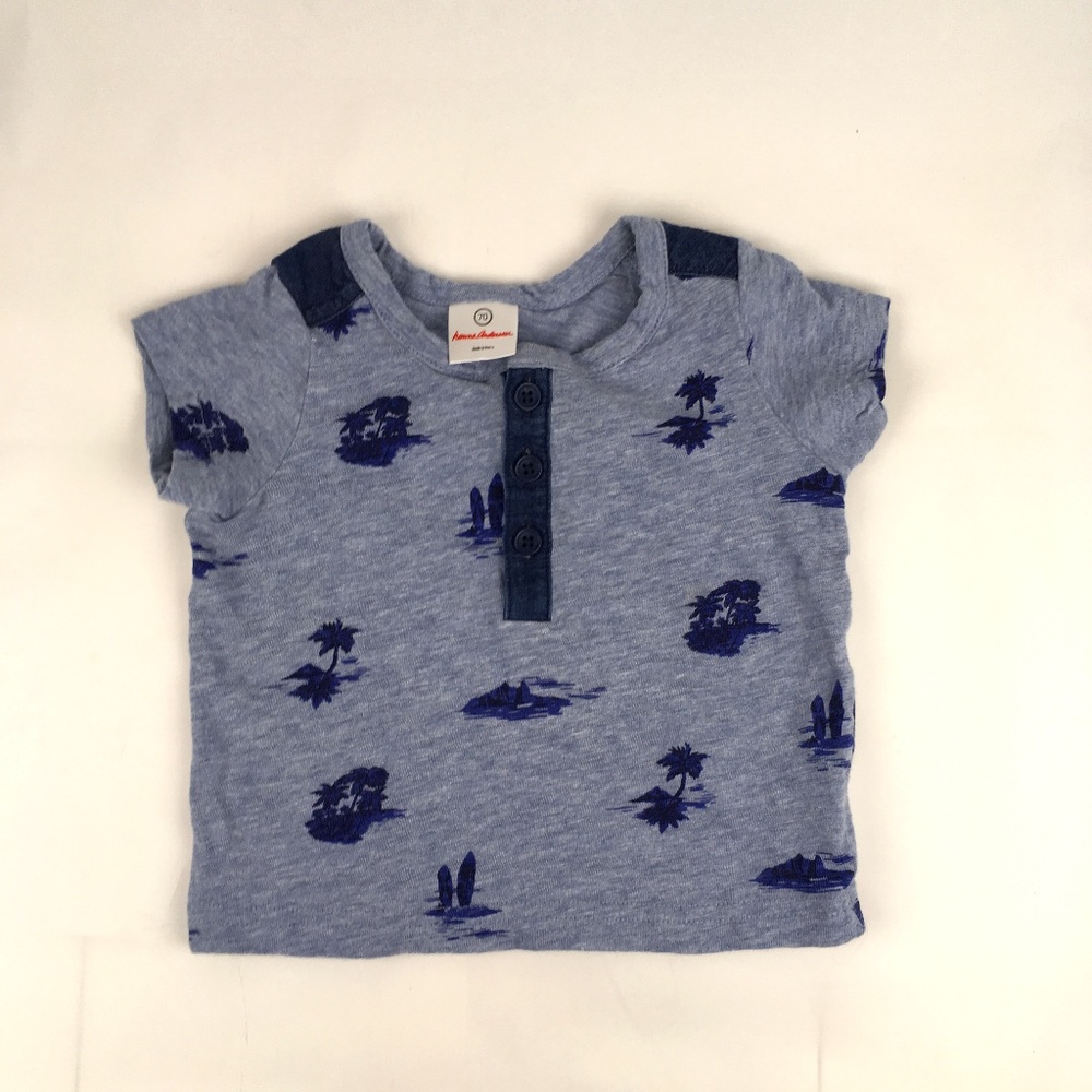 Hanna Andersson Little Boys Shirt Size 70 Tropical